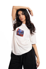 Portal of Nostalgia – White Oversized Tee Women