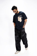 Night Sketch – Wide Leg Black Denim