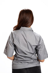 Postcard Tickets from Pakistan – Grey Edition Cotton Shirt Women