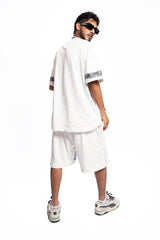 Midnight Booth – Oversized White Shorts