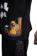 Afsanay – Acid Wash Drop Shoulder