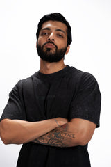 The Simple Chapter – Grey Acid Wash Tee