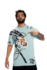 Feed Trap – Oversized Green Cotton Tee