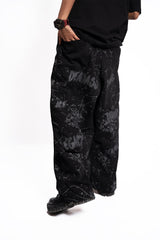 Night Sketch – Wide Leg Black Denim