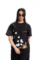 Afsanay – Acid Wash Drop Shoulder Women