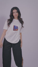 Portal of Nostalgia – White Oversized Tee Women