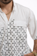 SV X YS Upscale Button Down Unisex Shirt | White