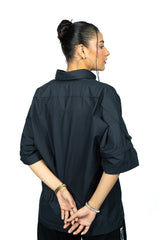 Streetwise Blue Utility Down Shoulder Shirt