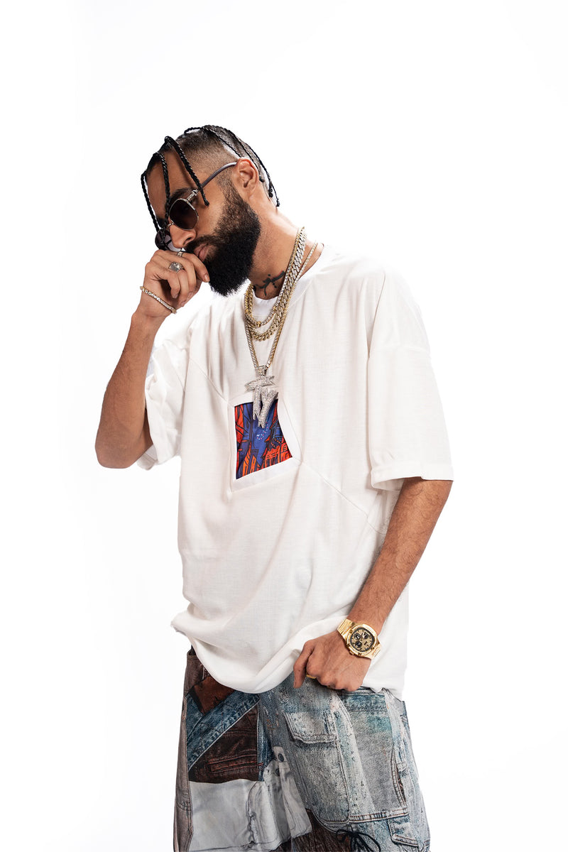 Portal of Nostalgia – White Oversized Tee